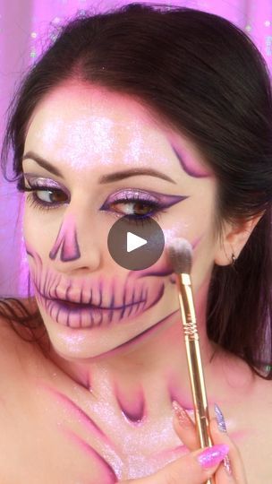 19K views · 551 reactions | MY FAV type of halloween makeup is a purple glam skull💜💀💎 happy october!! there is a full tutorial for this look on my channel ✨ ••• #halloweenmakeup #skullmakeup #halloween2024 #rhinestonemakeup #makeuptutorial #halloweenmakeupideas #halloweencostume #halloweencostumeideas #makeupinspo #halloweeninspo glitter shimmer multichrome eyeshadow skeleton glam skull purple makeup trends spooky season 2024 | Giulianna Maria | Giulianna Maria · Original audio Skeleton Makeup Glam, Purple Halloween Costumes Ideas, Purple Halloween Makeup, Glam Skeleton Makeup, Skeleton Makeup Tutorial, Glam Skull Makeup Tutorial, Halloween Skeleton Makeup, Skull Makeup Tutorial, Glam Skull