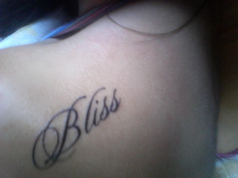 Bliss Tattoo Words, Bliss Tattoo, Muse Tattoo, Hamsa Tattoo, Tat Ideas, Word Tattoos, Tattoo Inspo, Spring 2023, Cute Tattoos