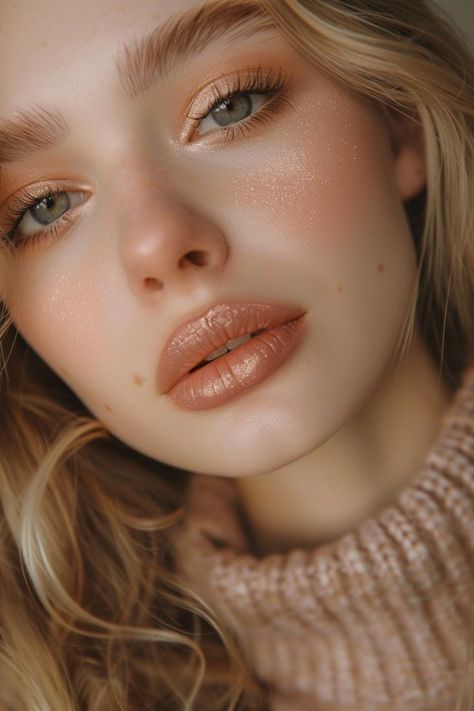 Bronzed Makeup Look Sun Kissed, Bronzed Skin, Orange Eyeshadow, Light Makeup Looks, Glam Wedding Makeup, Golden Highlights, Summer Makeup Looks, Dewy Makeup, Wedding Makeup Looks