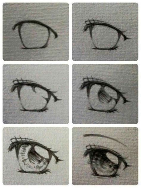 Makeup Kawaii, Manga Eyes, Eye Drawing Tutorials, Drawing Tutorial Face, Manga Drawing Tutorials, Eye Tutorial, Anime Eye Drawing, Pencil Art Drawings, Anime Drawings Tutorials