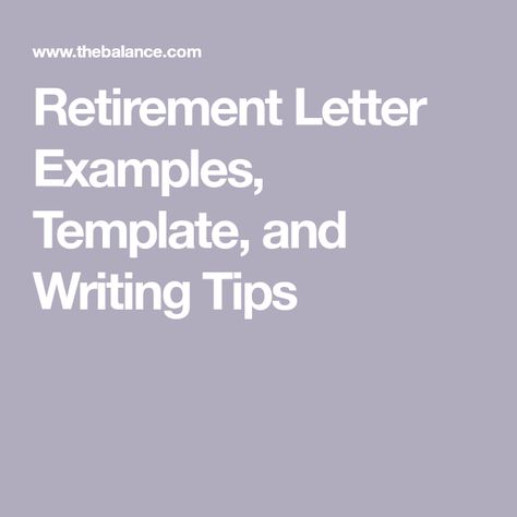 Retirement Letter Examples, Template, and Writing Tips Sample Retirement Letter To Employer, Retirement Notice To Employer, Retirement Letter Sample, Retirement Letter To Employer, Retirement Letter, Daycare Director, Retirement Announcement, A Formal Letter, Resignation Letter Sample