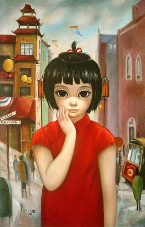 Margerat Keane today  | Grant Avenue San Francisco" by Margaret Keane Big Eyes Movie, Walter Keane, Big Eyes Margaret Keane, Keane Big Eyes, Big Eyes Paintings, Margaret Keane, Big Eyes Artist, Big Eyes Art, Painter Artist