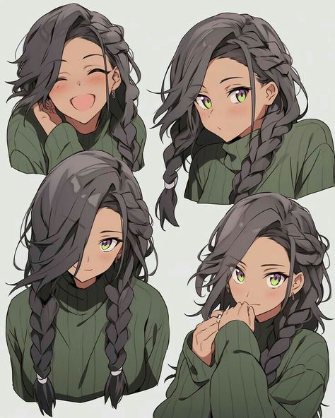 Soft Tomboy, Anime Braids, Tomboy Anime, Human Oc, Cooking Fails, Persona Anime, Anime Woman, Mahō Shōjo, Celebrity Tattoos