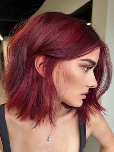 Best Red Hair Color, Wine Red Hair Color, Strawberry Red Hair, Red Hair Color Ideas, Red Copper Hair Color, Red Hair With Highlights, Pale Complexion, Wine Red Hair, Color Safe Shampoo