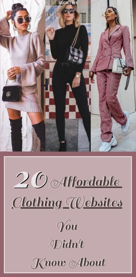 20 Affordable Clothing Websites You Didn't Know About - Society19 Cheapest Clothing Websites, Best Online Clothing Stores For Women, Affordable Clothing Sites, Best Cheap Clothing Websites, Best Clothing Websites, Affordable Online Clothing Stores, Affordable Clothing Websites, Cheap Clothing Websites, Shop For Clothes