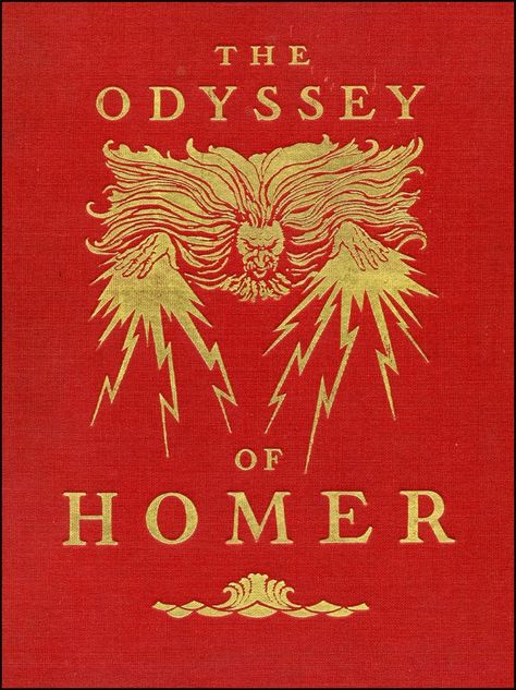 The Odyssey (c.850 BC) by Homer - Roman Emperor Caligula tried to ban the book because it told of the Greek ideals of freedom, which the Romans found most dangerous. Odyssey Homer, Homer Odyssey, N C Wyeth, The Odyssey, Classic Book, Beautiful Book Covers, Book Cover Art, Old Books, Book Sale