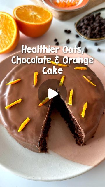 Pooja Ganeriwala on Instagram: "April 30 days-30 reels challenge 

Eggless Oats, Chocolate and Orange Cake

 Ingredients 
Castor sugar - 75 g 
Orange zest - 1 tbsp 
Milk - 130 ml 
Orange juice - 30 ml 
Oil - 40 ml 
Oats powder - 120 g 
Cocoa powder - 15 g
Baking powder - 1 tsp 

Directions
As shown in the video 
Pan size - 5 inch round 
Baking temperature - 170 degree C 
Baking time - 22-25 mins 

#oatscake #egglessbaking #glutenfree #egglesscakes #chocolateandorange #chocolateorangecake #healthierchoices" Orange Cake Recipe Eggless, Reels Challenge, Oats Chocolate, Eggless Cakes, Chocolate And Orange, Orange Chocolate Cake, Eggless Baking, Eggless Cake, Pan Sizes