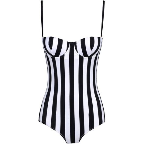 Dolce & Gabbana Beachwear Swimsuit ($445) ❤ liked on Polyvore featuring swimwear, one-piece swimsuits, swimsuits, tops, bodysuit, swim, black, striped one piece swimsuit, bathing suit swimwear and swim wear Striped Swimsuit Bikinis, Underwire Bathing Suits, Striped Swimwear, Striped Bathing Suit, Underwire Swimsuit, Black One Piece Swimsuit, Striped Swimsuit, Striped One Piece, White Swimsuit