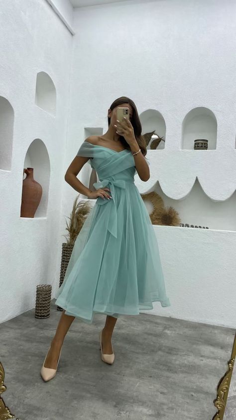 Prom Dress Tea Length, Prom Dresses Midi, Tea Length Cocktail Dresses, Dress Tea Length, Tea Length Prom Dress, Cocktail Dress Short, Knee Length Wedding Dress, Simple Frock Design, Simple Frocks