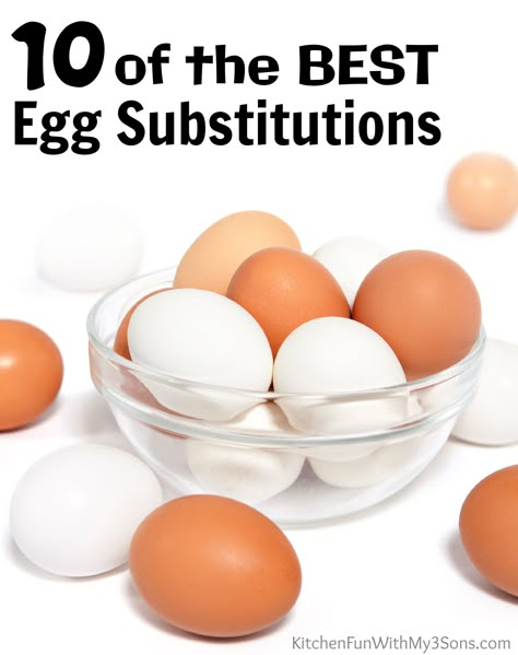 Egg Substitute For Pancakes, Egg Substitute For Cookies, Ingredients Substitutions, Substitute For Eggs, Egg White Substitute, Yogurt Substitute, Baking Substitutions, Greek Yogurt Eggs, Egg Substitutes