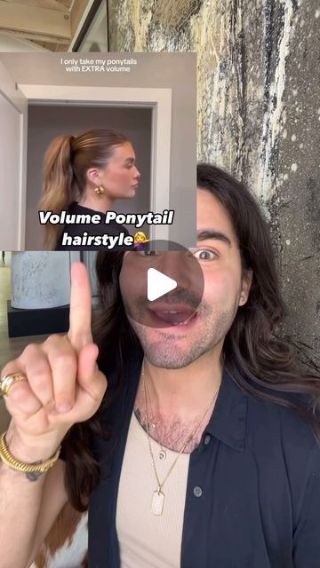 Matt Newman on Instagram: "volume🆙🔊 on this #ponytail 🆙🔊 @itslesliecatherine ❤️❤️ #hairhacks #hairtrends #updo #hairideas ❤️❤️ do u put ur hair in a ponytail?!" Ponytail Round Face, High Volume Ponytail, High Ponytail Hack, Volume Ponytail, Hair In A Ponytail, A Ponytail, Round Face, Ponytail Hairstyles, Fine Hair