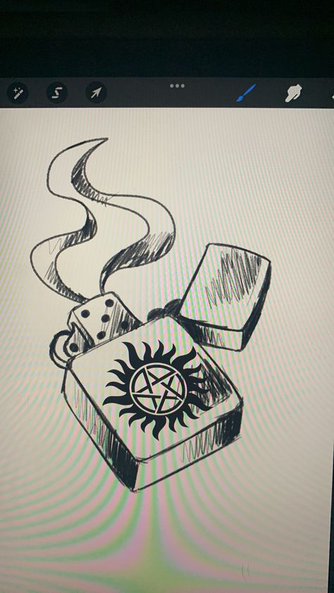 Supernatural Star Tattoo, Super Natural Tattoo Ideas, Small Supernatural Tattoo Ideas, Drawing Ideas Supernatural, Demon Warding Tattoo Supernatural, Supernatural Drawings Ideas, Supernatural Minimalist Tattoo, Easy Supernatural Drawings, Spn Drawings Easy