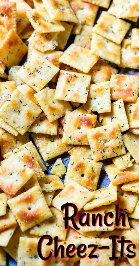 Ranch Cheez-Its make an easy, flavorful snack Cheez It Recipe, Seasoned Oyster Crackers, Oyster Crackers, Appetizers For A Crowd, Southern Kitchen, 5 Ingredient Recipes, Summer Corn Salad, Healthy Recipes On A Budget, Game Day Snacks