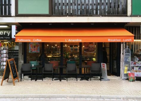 Store Canopy Shop Fronts, Restaurant Awning Ideas, Restaurant Awning, Greenwich Restaurants, Awning Ideas, Wings Restaurant, Mini Market, Restaurant Ideas, Awning Canopy