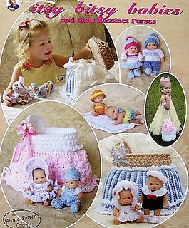 Ravelry: Christening Dress pattern by Annie Potter Crochet Cradle Purse, Angel Baby Patterns, Dolls Knitting Patterns, Knitted Dolls Clothes, Barbie Bebe, Doll Knitting Patterns, Crochet Doll Clothes Patterns, Doll Cradle, Knit Doll