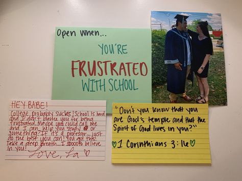 Open When Your Overthinking Letter, Open When You Graduate, Read When Letters For Boyfriend, What To Put In Open When Letters, Open When Letters For Best Friend, Diy Relationship Gifts, Open When Letters For Boyfriend, Open When Cards