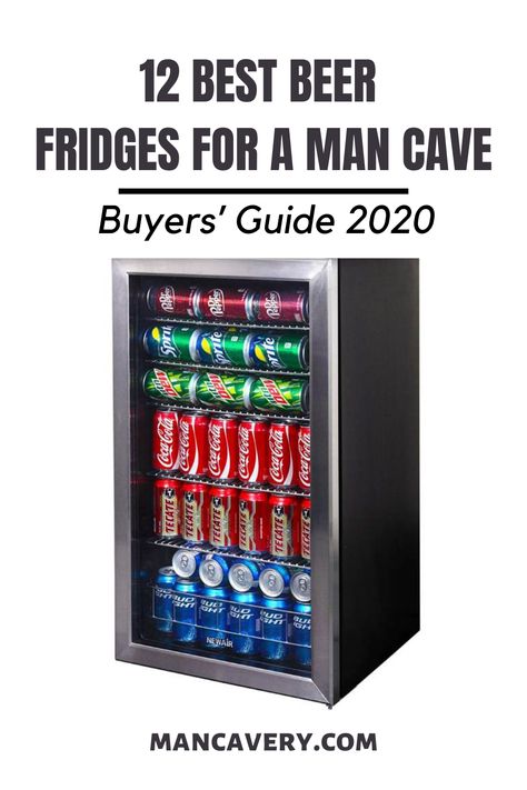 Man Cave Beer Fridge, Drinks Fridge, Beverage Coolers, Can Dispenser, Beer Fridge, Get Up And Go, Ice Cold Beer, Big Tv, Bar Fridges