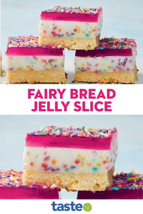 Tim Tams, Yummy Things To Bake, Cheesecake Slice, Jelly Slice, Fairy Bread, Bake Cheesecake, Slices Recipes, No Cook Desserts, No Bake Cheesecake