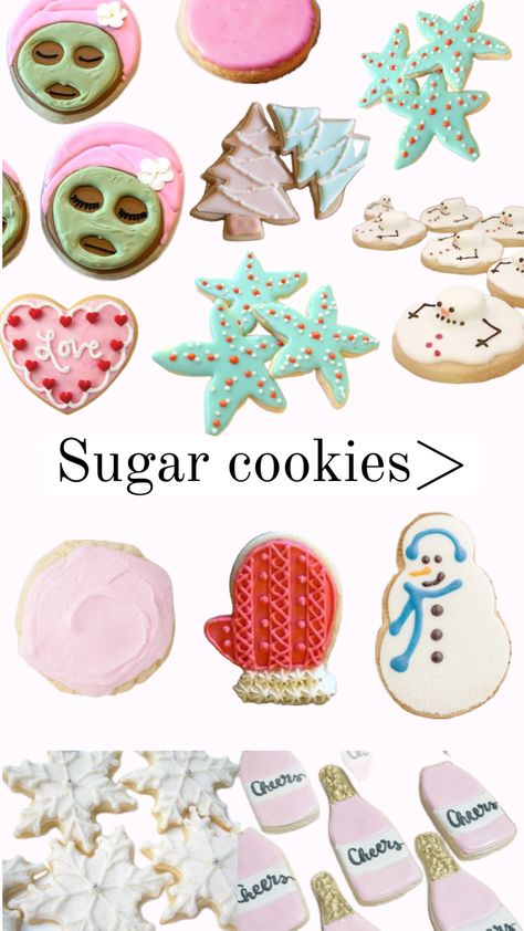 Preppy Christmas Cookies, Pink Christmas Cookies, Christmas Cookies Sugar, Cookies Sugar, Aesthetic Preppy, Preppy Christmas, Cookie Ideas, Pink Christmas, Sugar Cookies