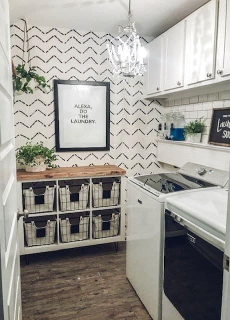 Boho Laundry Room, Boho Laundry, Laundry Room Refresh, Laundy Room, Dream Laundry Room, Laundry Room Closet, Laundry Room Renovation, Laundry Room Ideas, Room Refresh