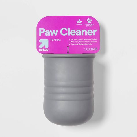 Help keep your dog's paws clean and your floors free from muddy marks, dirt or debris with the help of this Dog Paw Scrub Cleaner from up&up™. Made from BPA-free materials, this pet paw cleaner is designed with thick silicone bristles that easily help scrub off mud, sand, snow or debris from their paws to prevent them tracking it all over the house. Convenient to use, this paw cleaner has a top-rack dishwasher-safe design to make it easy to clean. We believe making smart choices for the people, Pets Accessories Products, Gifts For Dog, Paw Cleaner For Dogs, Dog Tools, Dog Skin Care, Paw Cleaner, Baby Pugs, Pet Blog, Up Dog