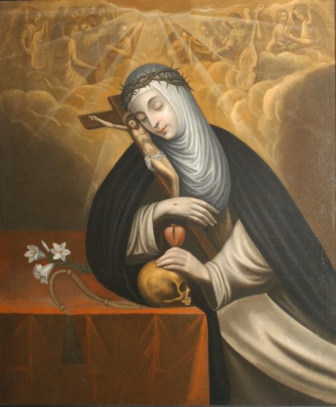 Santa Catarina de Sena St Catherine Of Siena, Saint Catherine, Religious Artwork, St Catherine, Holy Mary, God The Father, Sacred Art, Roman Catholic, Catholic Faith