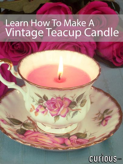 Tea Cup Candles Diy, Tea Cups Diy, Teacup Candle, Hand Dipped Candles, Teacup Crafts, Candle Diy, Candle Crafts Diy, Candle Making Business, Teacup Candles