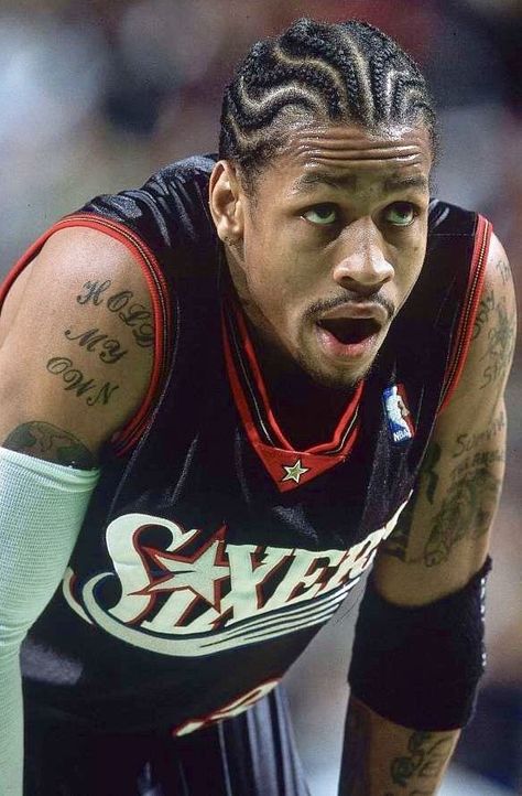 Allen Iverson Braids, Iverson Braids, Braid Styles For Men, Beyonce Hair, Cornrow Hairstyles For Men, Basketball Hairstyles, Baby Boy Hairstyles, Braids For Boys, Black Men Hairstyles