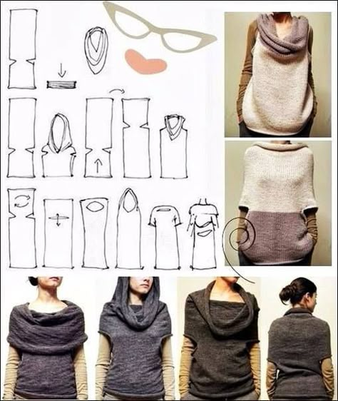 Diy Vetement, Sew Ins, Winter Diy, Diy Couture, Diy Clothing, Machine Knitting, Knitting Inspiration, Sewing Clothes, Sewing Inspiration