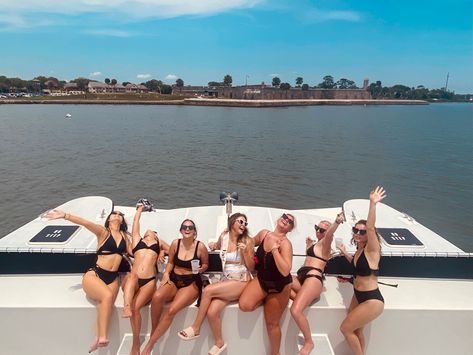 Bachlorette Outfit Ideas Black And White, Bachelorette Black Bikinis, Black And White Bachelorette Swim, Black Swimsuit Bachelorette Party, Black Bathing Suit Bachelorette, Black And White Hen Do Theme, White Bathing Suit Bachelorette, Black And White Bachelorette Theme, Black Swimsuit Bachelorette