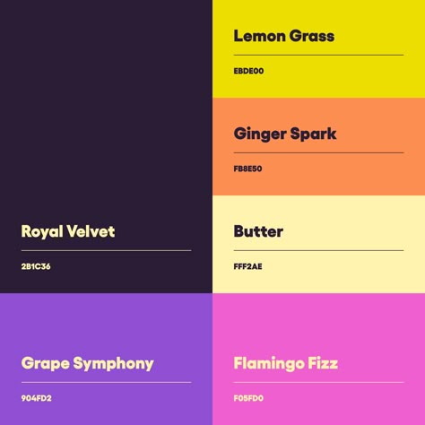 Flashy Color Palette, Y2k Color Palette Dark, Grapes Graphic Design, Purple Brand Palette, Trippy Color Palette, Garnet Color Palette, Grape Color Palette, Bold Color Palette Brand Identity, Festival Color Palette