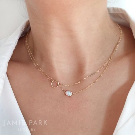 Jewish Star Necklace, October Birthstone Necklace, Necklace Opal, Solid Gold Necklace, Diamond Cross Pendants, 14k Gold Necklace, Emerald Necklace, October Birthstone, Leaf Necklace