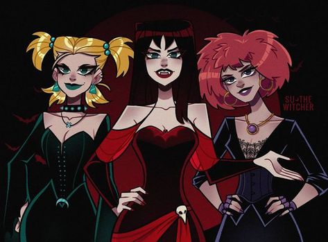 Chaos Trio, Crossover Art, Hex Girls, Childhood Movies, Gothic Girls, Movie Game, Art References, May 21, Art Clothes