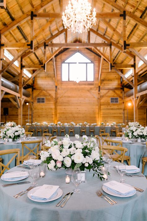 Addison Grove Wedding, Dusty Blue Farmhouse Wedding, Dusty Blue Wedding Country, Rustic Blue And White Wedding, Blue And White Country Wedding, Western Dusty Blue Wedding, Country Wedding Blue, Light Blue Country Wedding, Blue Western Wedding Theme