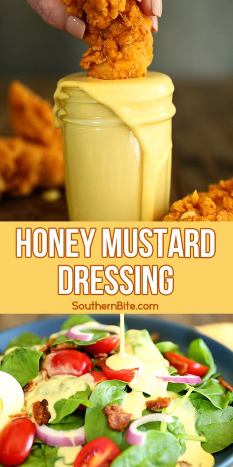 Honey Mustard Dressing Honey Mustard Dressing Homemade, Yellow Mustard Recipe, Honey Mustard Salad, Mustard Recipes, Honey Mustard Salad Dressing, Mustard Salad Dressing, Honey Mustard Recipes, Big Momma, Work Recipes