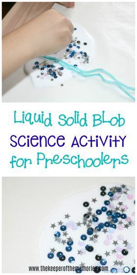 Check out this awesome Liquid Solid Blob Preschool States of Matter Activity! Your little kids will have a blast exploring fun Chemistry concepts! If you're planning a preschool science theme, then don't forget to add this quick & easy, hands-on activity. #kidsactivities #science #STEAM #sciencetheme November Crafts Preschool, Chemistry Concepts, Fun Chemistry, Mystery Crafts, Matter Activities, Toddler Math, Preschool Science Activities, November Crafts, Lab Activities