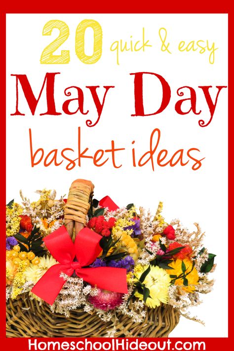 Celebrate May with one of these quick and easy May Day ideas. From baskets, to flowers to alternative ways to celebrate, there's something for everyone! May Day Gifts, Mayday Baskets Diy, May Day Baskets For Neighbors, May Day Baskets Diy, May Day Flowers, May Baskets Ideas Simple, Mayday Basket Ideas, May Baskets Ideas For Adults, May Day Baskets For Kids