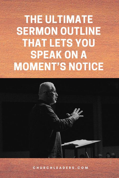 If you write your sermons in advance but you want to learn to speak extemporaneously, here’s a sermon outline that will help you get started. Sermon Preparation, Devotion Ideas, Bible Preaching, Sermon Outlines, Sermon Illustrations, Prayer Strategies, Study Topics, Budget Goals, Bible Study Topics