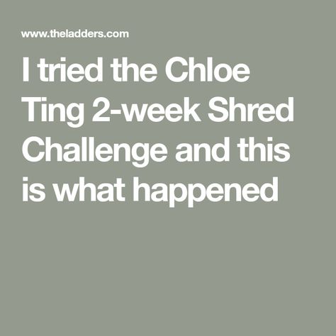 I tried the Chloe Ting 2-week Shred Challenge and this is what happened Chloe Ting 2 Week Shred, 2 Week Shred Challenge, 2 Week Shred, 2 Week Abs, Comfortable Workout Outfits, 2 Week Challenge, Chloe Ting, Core Challenge, Weekly Workout