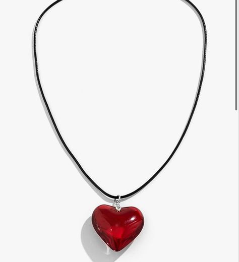 Big Red Heart Necklace, Olivia Rodrigo Heart Necklace, Red Heart Pendant Necklace, Red Heart Necklace, Guts Tour, Heart Choker Necklace, Heart Necklaces, Chain Heart, Women Y2k