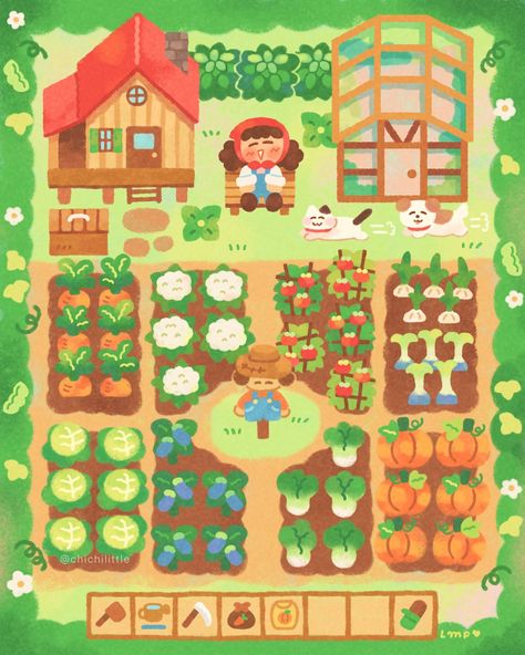 chichi | vegetable patch 🍅🥬🍆🥕🥦 my may 2024 patreon theme is now up! 🍅 inspired once again by stardew valley hehe 😆 30 mins left to pledge for this… | Instagram Market Video, Vegetable Patch, Sky Digital, Isometric Art, Paper Birds, Different Art Styles, Stardew Valley, May 2024, Editorial Illustration