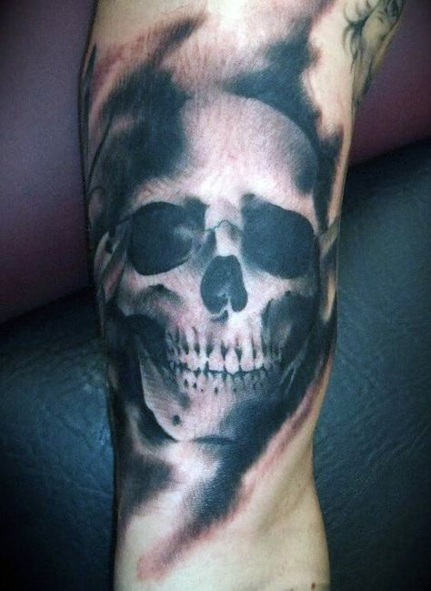 The 110 Best Skull Tattoos for Men | Improb Skull Tattoo Designs, Horror Tattoos, Black Skull Tattoo, Skull Sleeve Tattoos, Skull Sleeve, Rabbit Tattoos, Skeleton Hand Tattoo, Cool Tattoos For Guys, Tattoo Design Book