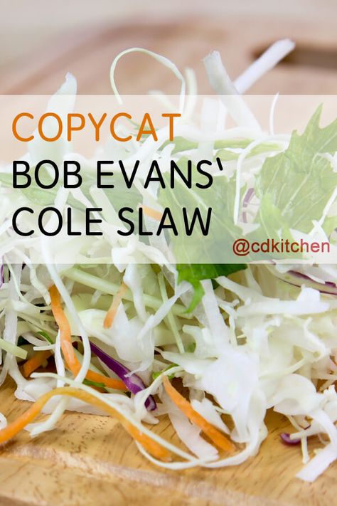 Made with mayonnaise, milk, sugar, vinegar, Tabasco sauce, salt and pepper, cabbage, carrot, kale | CDKitchen.com Falafel Sauce Recipe, Bob Evans Recipes, Pepper Cabbage, Couscous Healthy, Coleslaw Dressing Recipe, Cabbage Carrot, Red Mullet, Coleslaw Recipe Easy, Slaw Dressing