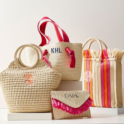 Sunday Straw Beach Tote | Mark and Graham Straw Beach Tote, Spring Tote, Fringe Clutch, Waterproof Tote, Swimming Suits, Straw Beach Bag, Hi Fashion, Suede Tote, Vegan Leather Tote