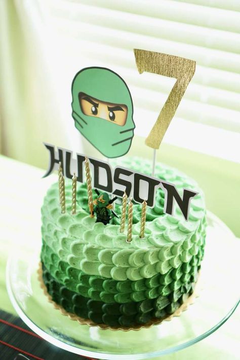 Ninjago Birthday Party Ideas, Lego Ninjago Birthday Party, Ninja Birthday Cake, Ninja Themed Birthday Party, Ninjago Cake, Ninja Cake, Lego Ninjago Party, Lego Ninjago Birthday, Ninjago Cakes