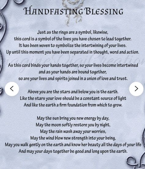 Celtic Handfasting Vows, Pagan Wedding Blessing, Pagan Wedding Ceremony Script, Christian Hand Fasting Ceremony, Celtic Hand Fasting Ceremony, Handfasting Script, Hand Fasting Ceremony Script, Norse Wedding Traditions, Scottish Handfasting Ceremony