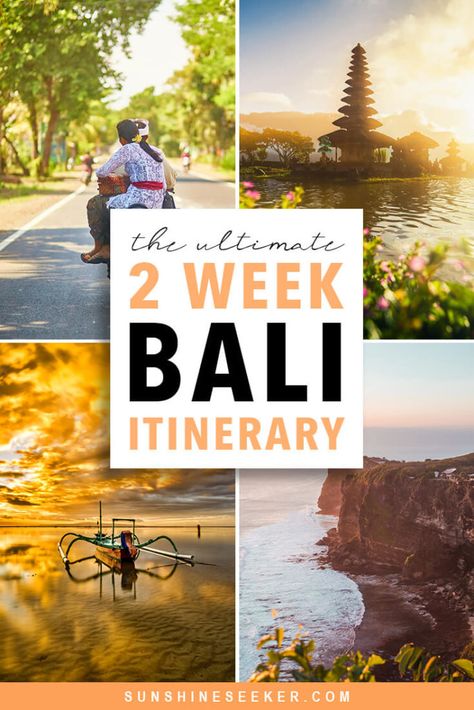 The ultimate 2 week Bali itinerary. What to do and where to stay #bali #baliguide #nusalembongan #uluwatu #ubud Bali Itinerary, Bali Guide, Restaurants In Paris, Bali Travel Guide, Travel Destinations Asia, Denpasar, Zadar, Seminyak, Bali Travel