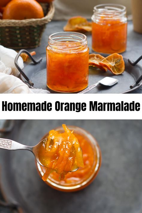 Homemade Orange Marmalade Recipe, Homemade Marmalade, Orange Marmalade Recipe, Marmalade Jam, Orange Jam, How To Make Orange, Marmalade Recipe, Orange Marmalade, Jam And Jelly