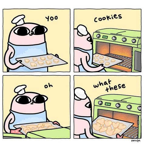 Baking Memes, 4 Panel Life, Funny Phone Wallpaper, Instagram Funny, Cute Memes, Cute Comics, Dankest Memes, Funny Comics, Cartoon Wallpaper