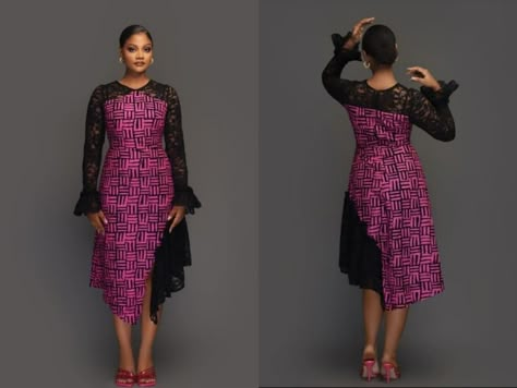 Simple Owanbe Styles For Lace, Owanbe Styles For Lace, African Print Skirt Ankara Styles, Owanbe Styles, Simple Ankara Gown Styles, Cloth Styles, Boubou Styles, Simple Dress Styles, Ankara Dress Designs